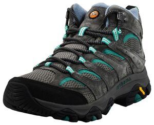 MERRELL WOMEN'S J035850 MOAB 3 MID WP WATERPROOF HIKING SHOE, GRANITE/MARINE, 7